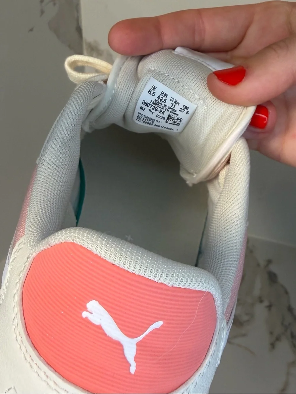 Puma Sneakers in Pink, Coral & Cream